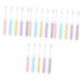 Minkissy 20 Stk Travel toothbrush Travel toothbrush folding toothbrush adult toothbrush portable toothbrush travel foldable toothbrush collapsible toothbrushes filament macaron travel