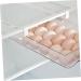 Uonlytech Egg Storage Box Bandejas Para Comida Fridge Crisper Refrigerator Hanging Egg Holder re-usable White 30.5X20X8.5cm - Buy Online on GoSupps.com