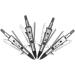 JIANZD 3 Blades Hunting Broadhead 100 Grain Arrow Heads - 6Pcs Silvery Kill-B Compatible with Traditional & Compound Bows - Buy Online on GoSupps.com