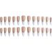 French Tip Press on Nails - Long False Nails Press On Nails with Nail Tips press on nails Acrylic False Nails Cute Artificial Nails - Buy Online on GoSupps.com