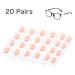 Festful Eyeglass Nose Pads 20 Pairs of Soft Foam Nose Pads  Self-Adhesive Anti-Slip Soft Foam Glasses Nose Pads (Skin Color/1.5mm) Skin Color 1.5mm - Buy Online on GoSupps.com