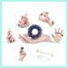 40-Piece Acupressure Ring Set - Spiky Sensory Finger Massage Rings in 8 Colors | Noiseless Relaxation for Adults - Buy Online on GoSupps.com