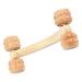 Lurrose wood massage device Massage roller massage device massage roller for the back facial roller Handwick massage roller foot massage roller made of wood leg massage arm roller wooden manual 17x6.8cm As shown