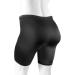 Women's USA-Made Black Spandex Compression Exercise Shorts | Medium - Buy Online on GoSupps.com