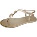 Women's Platform Wedge Sandals with Buckle Strap - Gold, Size 9 | Non-Slip Beach Travel Shoes & Dressy Flip Flops - Buy Online on GoSupps.com