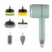 Cordless Shower Scrubber Effective Cleaning Electric Grout Brush Effortless Cleaning Rechargeable Scrubber Multifunctional Brush Head Electric Cleaning Brush Cordless Power Cleaning Brush for Tiles Green