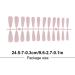 Dajidafu 1 Set French Tip Press on Nails Tips Matte Adhesive Tabs Full Cover Frosted Solid Colors Fingernails Art Decals Gifts Type 4 - Buy Online on GoSupps.com