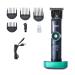 Pro Hair Clipper Professional Electric Hair Clipper Long Battery Life Hair Clipper LCD Display Base Charging High Power Shaved Black