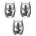 BESPORTBLE 3pcs Rabbit Urn Small Pet Urn Urns Bunny Memorials Pet Urn Keepsake Urn Dog Urn Stainless Steel 4.00X3.00X3.00CMx3pcs Silverx3pcs