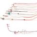 NHEISSCF Glasses Brackets & Replacement Arms - Rimless Glasses Repair Parts with Rhinestones | Pink 2-Hole Handles for All Frames - Buy Online on GoSupps.com