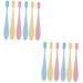 Mobestech 12-part set of maternity toothbrush mouth cleaning brush toothbrushes for children travel toothbrush children's toothbrush baby toothbrush clean care brush training brush