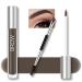 Waterproof Eyebrow Gel for Long Lasting Highly Tinted Liquid Eye Brow Makeup Sweatproof Natural (Black Brown)