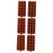 Alipis 6 Pcs Chocolate Mold Fudge Molds Resin Molds Muffin Trays Jelly Sweets Roses Chocolates Cake Stencil Silicone Cookie Mold Kitchen Chocolate Pudding Mold Thins Ice Cubes Candy