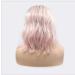 Buy BGHJUE Pink Short Wig with Bangs - Realistic Synthetic Wig Accessories for Women - Buy Online on GoSupps.com