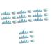 minkissy 4 Sets Nail Art Brush Cup Nail Art Stand Sponge Holder Gel Nail Brush Paint Brush Holder Soak off Acetona Nail Holder Manicure Pen Holder Nail Stand Clean Water Cup