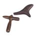 Adocarn Home Tools 2 pieces of handmade massage devices for feet Jade massage panels Roll out scratch massage tab of the muscles Wooden body massage devices acupuncture point-pressing massage sabbits