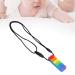 Silicone Kaubei ring Necklace - High-Temperature Resistant Blue Rainbow Chewing Trailer - International Shipping Available - Buy Online on GoSupps.com