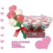 SIDRAL Pack of 12 Strawberry Bouquet Rose Lollipops (75g) - Lollipops Valentine's Day Sweets Gluten-Free Treat Kit - Valentine's Day Sweets Couple Gifts - Buy Online on GoSupps.com