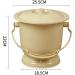 yotijay Chamber Pot with Lid Bedpan Spittoon Indoor Splashproof Pee Potty Urinal Bottle Light Yellow - Buy Online on GoSupps.com