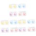 Solustre pack with 12 pieces of contact lens container Organizer Make-up container container for cosmetic lenses etui for cosmetic lenses Small make-up mirror-etui make-up lenses container