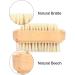 Raguso foot pedicure 9 5 5 beech double sided nail brush remove dead skin cutin nail brush manicure tool - Buy Online on GoSupps.com