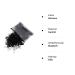 Shop HanyoSheng 1000 Pcs Mini Elastic Hair Ties - Black Rubber Bands for Women & Girls Perfect for All Hairstyles - Buy Online on GoSupps.com