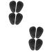 Mobestech 4 Pairs Palm Sole Pad Plantar Arch Support Foot Support Mens Insoles for Sneakers Orthotic Full Shoe Inserts Arch Support Insole Support Pad Women's Nylon Arch of Foot