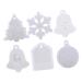 VILLFUL 6pcs Christmas Silicone Molds Christmas Resin Scented Pendant Making Mold Xmas Tree Pan Christmas Fondant Christmas DIY Mold Handmade Mold Silica Gel Christmas Tree Accessories