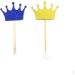 Royal Blue Prince Crown Glitter Gold Cupcake Toppers Picks for Wedding Birthday Baby Shower Boys' Party Decorations 40 PC Royal Blue Gold - Buy Online on GoSupps.com