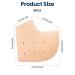 Silicone Heel Protectors - 3 Pairs Gel Heel Cups for Plantar Fasciitis, Cracked Heels, Blisters - Nude, Women & Men - Buy Online on GoSupps.com