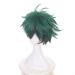 Buy Lwiuentx MHA Cosplay Midoriya Izuku Short Green Wig + Free Wig Cap - International Shipping Available - Buy Online on GoSupps.com