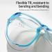 Kids Moisture Goggles for Dry Eyes Relief | Anti Pollen Moisture Chamber Glasses | Ages 5-16 - Transparent Blue - Buy Online on GoSupps.com