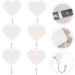 Alipis 18 Pcs Hook up Wood Coat Hooks Pegboard Wall Organizer Heart Shape Hooks Wall-Mounted Clothes Hook - Buy Online on GoSupps.com