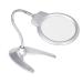 Desktop Magnifier 2X 6X Folding Handsfree Magnifier with 2 Led Lights Plastic Base Hose Reading Watch Repair Illuminated Magnifier Good Times