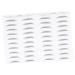 DRESSOOS 4 Sheets Pairs Eyebrow Sticker Hair-like Simulation Artificial Eyebrow Patch Black