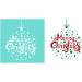 YeulionCraft Christmas Style Self-Adhesive Silk Screen Printing Stencil for Wood DIY Decoration - Ball+Merry Christmas 5.9 - Buy Online on GoSupps.com