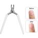 Nail Clippers Cuticle Trimmer Ergonomic Stainless Steel Cuticle Trimmer Professional Dead Skin Remover with Nail Protective Cover for Home (White) - Buy Online on GoSupps.com