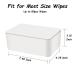 Seposeve Wipes Dispenser - Refillable Wipe Holder for Baby & Adult | Keeps Wipes Fresh | Easy Open/Close Pouch Case | White - Buy Online on GoSupps.com