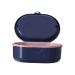 Perfeclan storage box for dentures with practical sieve basket holder blue