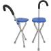 Rely on Walking Walker for Seniors Rollator Adjustable Walking Crutches Cane Seat Walking Stick Seat Canes Three-Legged Stool Chairs for The Elderly The Elderly Walking Stick Stool Blue Interesting - Buy Online on GoSupps.com