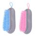Beatifufu Hair Scalp Shampoo Brush Set Shampoo Brush for Home Ergonomic Design Scalp Face Random Color
