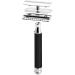 M hle Traditional Razor Set | Silvertip Fibre Brush Chrome Stand Black Resin Handle - Premium Shaving Supplies for Men - Buy Online on GoSupps.com