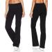 Vickyleb Women's Black Wide Leg Yoga Pants - XX-Large | Casual Loose Fit & Flare Style - Buy Online on GoSupps.com