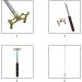 Zhuohai Retractable Billiards Cue Stick Bridge - Gold Pool Bridge with Removable Head - Buy Online on GoSupps.com