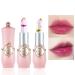BINGBRUSH 2Pcs Color Changing Lipstick Pink Crystal Flower Jelly PH Mood Long Lasting Labiales Lip Care Moisturizer Lip Balm Korean Magic Lip Gloss Lip Tinted Stain Makeup Lipstick Set for Women 2 Count (Pack of 1) 2pcs ...