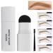 Eyebrow Stamp and Shaping Kit for Perfect Brow  Eyebrow Pomade Reused Eyebrow Stencils with 10 Pc Eyebrow Stamp Stencil Kit Easy Use  Long-Lasting Waterproof (Blonde)