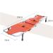 Foldable Stretcher Aluminum Alloy Medical Emergency Bed Transfer Tables with Seat and Wheels/Simple Ambulance Stretcher Cart - Buy Online on GoSupps.com