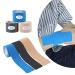Waterproof Kinesiology Tape 40 ct Precut Strips (3 Rolls) Elastic Sports & Weightlifting Tape Supports Muscles & Joints.