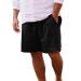 Men cargo shorts short pants mid shorts men casual waist linen men casual shorts men shorts wide linen pants men 5xl shorts men cotton 3xl light summer pants with elastic band a6-black xl