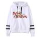 Bigfanshu Women's Tops Fashion Christmas Sweater Print Hooded Round Collar Long Sleeves